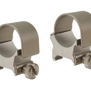 Weaver Detachable Top Mount Aluminum Scope Rings 1" High - Silver