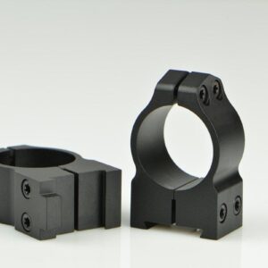 Warne 2-Piece Maxima Fixed (19mm Dovetail) Scope Ringmounts with Grooved Receiver Fits CZ550 1" Medium Matte