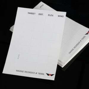 Warne Data Card Label Refills for Warne Skyline Precision Mount - 50/pk