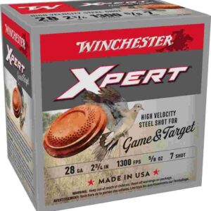 Winchester Xpert Steel Shotshells 28 ga 2-3/4" 5/8 oz 1300 fps #7 25/ct