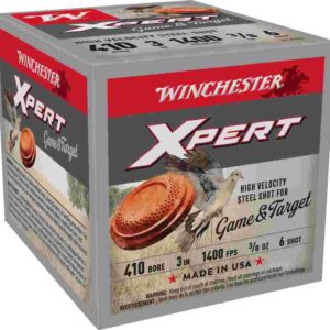 Winchester Xpert Steel Shotshells .410 ga 3" 3/8 oz 1400 fps #6 25/ct
