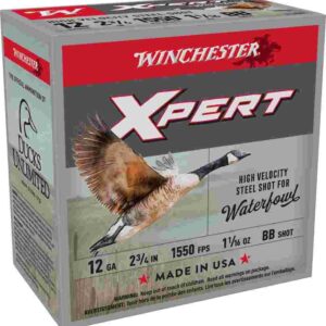 Winchester Xpert High Velocity Steel Shotshells 12 ga 2-3/4" 1-1/16 oz 1550 fps #BB 25/ct