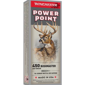 Winchester Super-X Rifle Ammunition .450 Bushmaster 260 gr. SP 2110 fps 20/ct