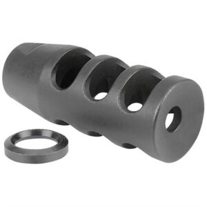 AR-15 MUZZLE BRAKE 5.56 BLACK 1/2-28 THREADS