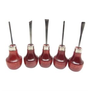 #107R MINI PALM WOODCARVING 5 PIECE SET