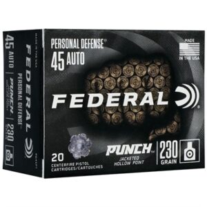 45 ACP 230GR JACKETED HOLLOW POINT 20/BOX