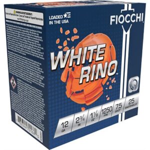 WHITE RINO TARGET 12 GAUGE 2-3/4'' 1-1/8OZ #7.5 SHOT 25/BOX