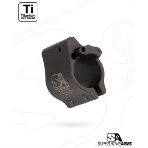 AR-15 CLAMP ON TITANIUM ADJUSTABLE GAS BLOCK .936'' BLACK