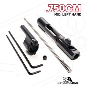AR-15 ADJ PISTON SYSTEM W/CLAMPON .750'' GAS BLOCK MID LH