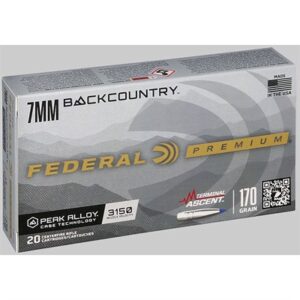 TERMINAL ASCENT 7MM BACKCOUNTRY 170GR POLYMER TIPPED 20/BOX