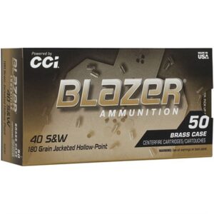 BLAZER BRASS HP 40 S&W 180GR JACKETED HOLLOW POINT 50/BOX