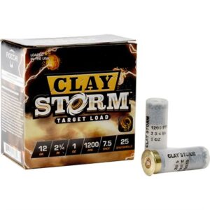 CLAY STORM 12 GAUGE 2-3/4'' 1-1/8OZ #7.5 SHOT 1200 FPS 25/BOX