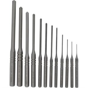 12 PIECE STEEL ROLL PIN PUNCH SET