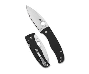 SPYDERCO BODACIOUS BLK/SLV S30V SRTD