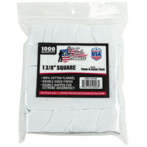 COTTON FLANNEL PATCHES - 6-7MM, 1000 COUNT