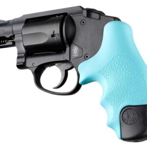 Hogue Rubber Tamer Grip for S&W J Frame Round Butt Centennial/Polymer Bodyguard -Aqua