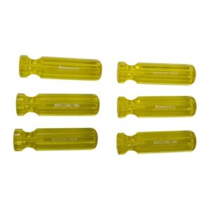 MOLDED PLASTIC TOOL HANDLE, L2 MODEL, YELLOW, 6 PACK