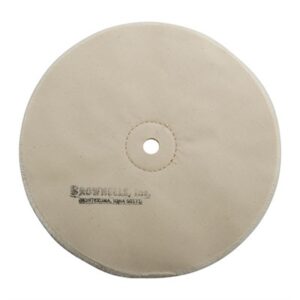 MUSLIN POLISHING WHEEL, LOOSE, 8'' X 20-PLY, 1/2'' ARBOR