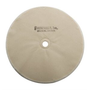 MUSLIN POLISHING WHEEL, LOOSE, 8'' X 20-PLY, 5/8'' ARBOR