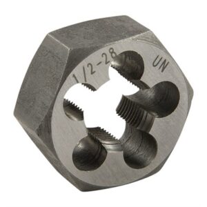 FLASH SUPPRESSOR HEX DIE 1'' DIA, 1/2''-28 TPI FOR AR-15/M16