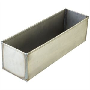 HALF BLUING TANK, 20'' L X 6'' H X 6'' W, BLACK IRON