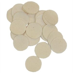 HEAVY DUTY COTTON ROUND PATCHES, 1.25''/.30-.35 CAL, 1000 PK