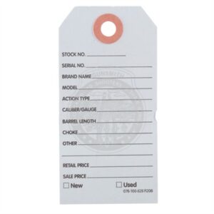 GUN PRICE TAGS, LIGHT BLUE, 500 PACK