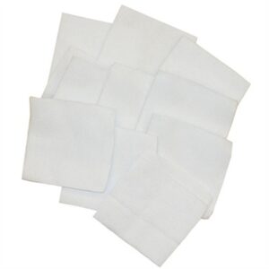 SQUARE COTTON PATCHES, 3'', 16/12 GAUGE, 1000 PACK
