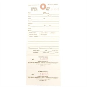 DOUBLE-STUB CLAIM CHECKS, 500 PACK