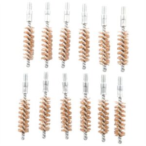 DOUBLE-TUFF BRONZE PISTOL BRUSH 35-38 CALIBER 12 PACK