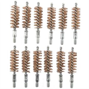 DOUBLE-TUFF BRONZE PISTOL BRUSH 44-45 CALIBER 12 PACK