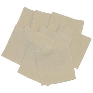 HEAVY DUTY SQUARE COTTON PATCHES, 3'', 16/12 GA, 1000 PK
