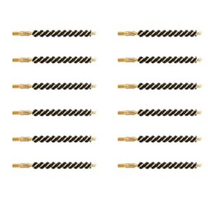 HEAVY WEIGHT NYLON RIFLE BRUSH 243/25 CALIBER 12 PACK
