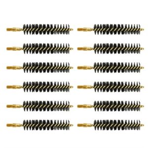 HEAVY WEIGHT NYLON RIFLE BRUSH 44/45 CALIBER 12 PACK
