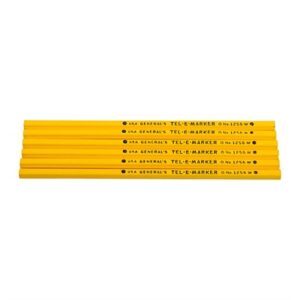 MARK-ON ANYTHING PENCILS, YELLOW, 6 PACK