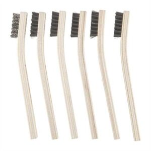 GUNSMITH HEAVY DUTY BRUSH, SS WIRE, CRIMPLED, 6 PACK