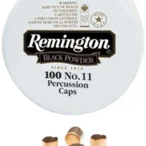 REMINGTON PERCUSSION CAP #11 100/TIN 100 RD/BX 50 BX/CS