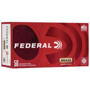 FEDERAL 10MM AUTO 180GR FMJ CHAMPION BRASS 50 RD/BX 20 BX/CS