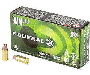 FED BALLISTICLEAN 9MM 100GR 50/1000