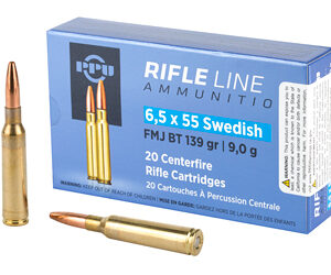 PPU 6.5X55 SWEDISH FMJ 139GR 20/200