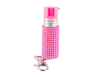 SABRE JEWELED SPRAY W/KEY RING PINK