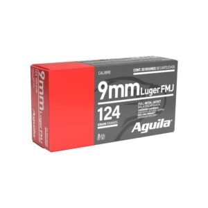 Aguila Handgun Ammunition 9mm Luger 124 gr FMJ 1115 fps 50/ct