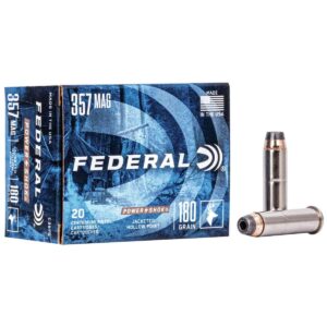 Federal Power-Shok Handgun Ammunition .357 Mag 180 gr JHP 1080 fps 20/box