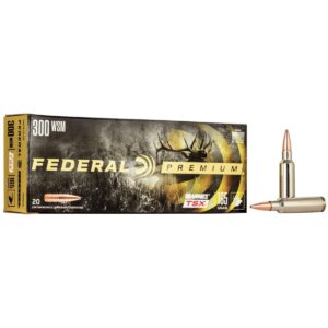 Federal Barnes TSX Rifle Ammunition .300 WSM 165gr 3150 fps 20/ct
