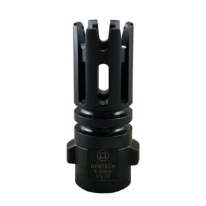 Gemtech Quickmount Flash Hider 5.56mm Carbon Cutting 1/2-28 Thread
