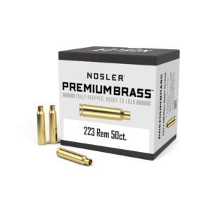 Nosler Unprimed Brass Rifle Cartridge Cases .223 Rem 50/ct