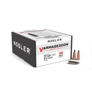 Nosler VarMageddon Rifle Bullets .22 cal .224" 55 gr FB-TIPPED 500/ct