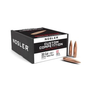 Nosler Custom Competition Rifle Bullets .30 cal .308" 220 gr HPBT 100/ct
