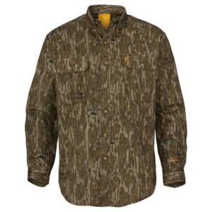 Browning Wasatch-CB Shirt Button-Front 2 Pocket Mossy Bottomland XL