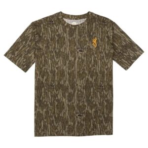 Browning Wasatch Short Sleeve T-Shirt Mossy Oak Bottomland L